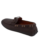 Load image into Gallery viewer, Bally Kyan 6304667 Men's Ebano Leather Drivers Shoes MSRP $678