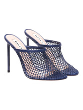 Load image into Gallery viewer, Bally Tyna 6304282 Women's Marine Crystal Mesh Pumps Size 8.5 MSRP $1350