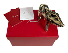 Load image into Gallery viewer, Baccarat 2812401 Crystal Gold Zodiac Boar 2019 Figurine MSRP $390