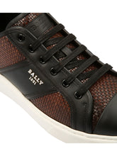 Load image into Gallery viewer, Bally Myller 6300448 Multibrown/BlackTextured Leather Sneakers MSRP $800