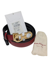 Load image into Gallery viewer, Salvatore Ferragamo 564327 Double Gancini Reversible Belt Size 100 MSRP $550