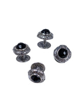 Load image into Gallery viewer, Konstantino Men's Silver Black Onyx Tuxedo Stud Set SMMK14-120-CUT MSRP $260