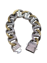 Load image into Gallery viewer, Konstantino Silver and Bronze Link Chain Bracelet BKJ438-131-300 MSRP $1980