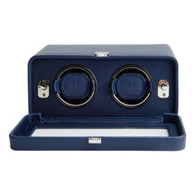 Load image into Gallery viewer, WOLF 452617 Windsor Heritage Navy Double Watch Winder MSRP $875