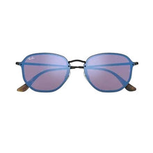 Load image into Gallery viewer, Ray-Ban RB3579N 153/7V Blaze Hexagonal Black Violet Blue Mirror 58-15-145