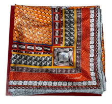 Load image into Gallery viewer, Baccarat 2809897 Ladies Louxor Twillsilk Maxi Tie Orange Scarf MSRP $400