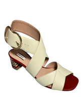Load image into Gallery viewer, Bally Haylie 6225823 Ladies Bone Plain Leather Sandals Size 6.5 US MSRP $875