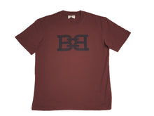 Load image into Gallery viewer, Bally 6301037 Men's Burgundy 100% Organic Cotton Print T-Shirt Size XXS