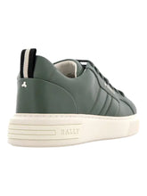 Load image into Gallery viewer, Bally Maxim 6302849 Men's Sage Leather Sneakers MSRP $600