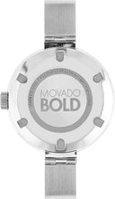 Load image into Gallery viewer, Movado BOLD Women's 3600194 Bangles Stainless Steel Watch with Sunray Dial 34mm MSRP $495