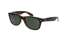 Load image into Gallery viewer, Ray-Ban RB2132 902L New Wayfarer Polished Tortoise G-15 Green 55-18-145