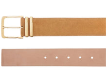 Load image into Gallery viewer, Bally 6305262 Curved Deserto Suede Leather Belt EU 110/US 44 MSRP $420