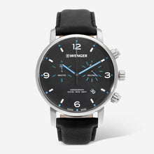 Load image into Gallery viewer, Wenger Swiss Army Men's 01.1743.120 Urban Metro Chrono Black Dial Watch 44mm MSRP$320