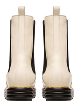 Load image into Gallery viewer, Bally Faelisa 6239410 Women's Bone Calf Plain Combat Boots Size 5.5 MSRP $820