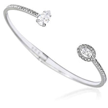 Load image into Gallery viewer, Swarovski Attract 5448870 Rhodium Plated Cuff Bracelet MSRP $199
