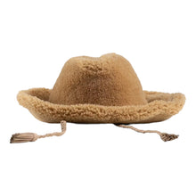 Load image into Gallery viewer, Bally 6302896 Camel Shearling Western Hat MSRP $990