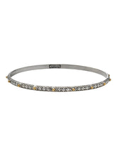 Load image into Gallery viewer, Konstantino Classic Sterling Silver & 18k Yellow Gold Bangle Bracelet BKJ184-130 MSRP $415