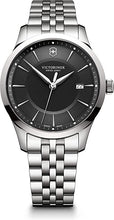 Load image into Gallery viewer, Victorinox Alliance 241801 Men's Black Dial SS Bracelet 40 mm Watch MSRP $515
