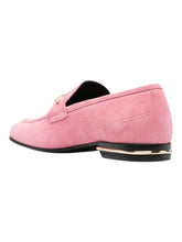 Load image into Gallery viewer, Bally Genos 6304148 Men's Pink Samantha Suede Leather Loafers MSRP $1188