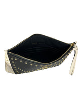 Load image into Gallery viewer, Bally Leor Suzy 6224791 Ladies Black Wrislet Clutch Calf Embossed MSRP $510