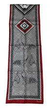 Load image into Gallery viewer, Baccarat 2809053 Ladies Louxor Twillsilk Maxi Tie Black & White Scarf MSRP $290