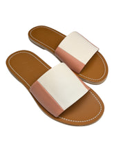 Load image into Gallery viewer, Bally Bianka 6303416 Two-Tone Peachy & Bone Leather Sandals Size 10.5 MSRP $420