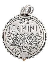 Load image into Gallery viewer, Konstantino Gemini Carved Zodiac with Diamond and Chain MEKJ625-109 MSRP $2105