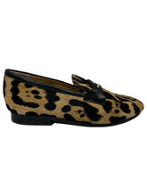 Load image into Gallery viewer, Bally Pesek 6305967 Men's Multideserto Leopard Print Haircalf Loafers MSRP $950
