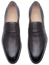 Load image into Gallery viewer, Bally Scober 6301523 Men's Mility Leather Penny Loafers MSRP $770