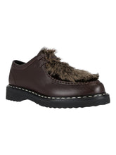 Load image into Gallery viewer, Bally Nadhy 6304691 Men's Ebano Leather Fur Derby Shoes MSRP $979