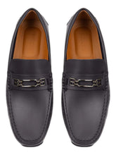 Load image into Gallery viewer, Bally Philip 6300426 Men's Midnight Leather Drivers MSRP $660