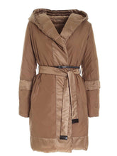 Load image into Gallery viewer, MAX MARA Women's Novef Brown Reversible Padded Long Coat MSRP $1495