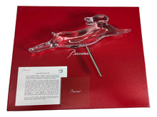 Load image into Gallery viewer, Baccarat 2610093 Pompon Crystal Running Rabbit Figurine with Stand MSRP $1350