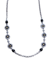 Load image into Gallery viewer, Konstantino Silver, 18K Gold & Black Onyx Necklace KOMK4731-120-18 2U MSRP $730