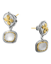 Load image into Gallery viewer, Konstantino Dome Sterling Silver 18K Gold & MOP Earrings SKKJ703-313 MSRP $1390