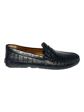 Load image into Gallery viewer, Bally Dreamer 6301195 Men's Black Calf Embossed Leather Loafers MSRP $700