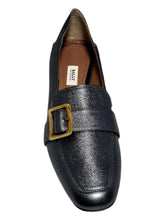 Load image into Gallery viewer, Bally Janelle 6217720 Ladies Metal Gray Loafers Leather MSRP $870