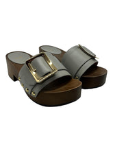 Load image into Gallery viewer, Bally Ellin 6238125 Women's Oceania Calf Plain Leather Buckled Sandals MSRP $580