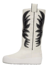 Load image into Gallery viewer, Bally Chambery 6302936 Women's White Leather Knee-High Boot MSRP $1350
