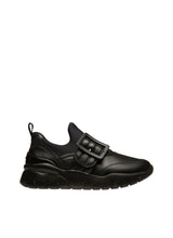 Load image into Gallery viewer, Bally Brinelle 6239651 Women's Black Calf Plain Leather Sneakers MSRP $590