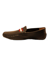 Load image into Gallery viewer, Bally Waltec 6230202 Men's Chocolate Calf Grained Leather Loafers MSRP $620