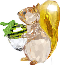 Load image into Gallery viewer, Swarovski Crystal Idyllia Squirrel & Acorn Figurine 5683617