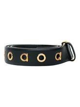 Load image into Gallery viewer, Salvatore Ferragamo Women's 677343 Gancini Black Leather Belt Size 95 MSRP $420
