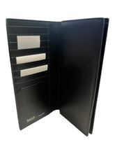 Load image into Gallery viewer, Bally Straddok 6208053 Continental Black Calf Grained Leather Wallet MSRP $480