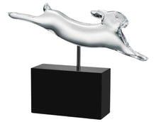 Load image into Gallery viewer, Baccarat 2610093 Pompon Crystal Running Rabbit Figurine with Stand MSRP $1350