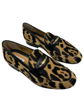 Load image into Gallery viewer, Bally Pesek 6305967 Men's Multideserto Leopard Print Haircalf Loafers MSRP $950