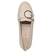 Load image into Gallery viewer, Bally Clariska 6301227 Women's Bone Embossed Leather Flats MSRP $550
