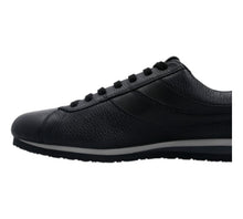 Load image into Gallery viewer, Bally Bredy 6231557 Men's Black Deer Grained Leather Sneakers MSRP $450