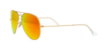 Load image into Gallery viewer, Ray-Ban RB3025 112/69 Matte Gold Aviator Flash Orange Mirror 58-14-135