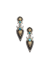 Load image into Gallery viewer, Konstantino Women's Silver, 18K Gold and Onyx Earring SKMK3112-298-CUT MSRP $1330